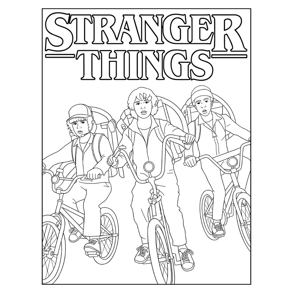 Stranger Things 2 para colorear y aprendizaje