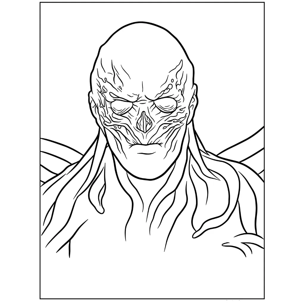 Stranger Things 6 para colorear para imprimir para niño de 12 años