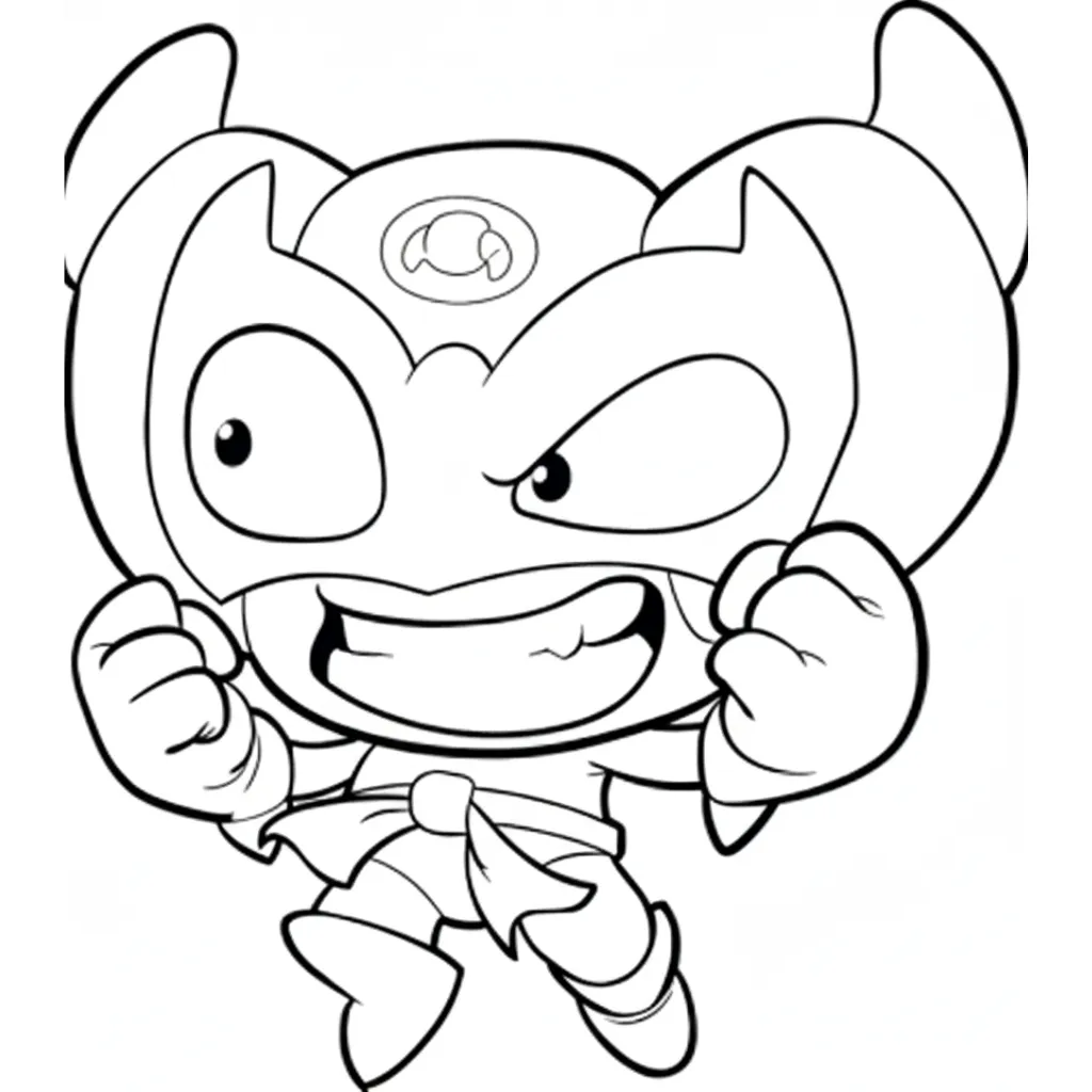 Superzings 11 para colorear para imprimir pdf gratis