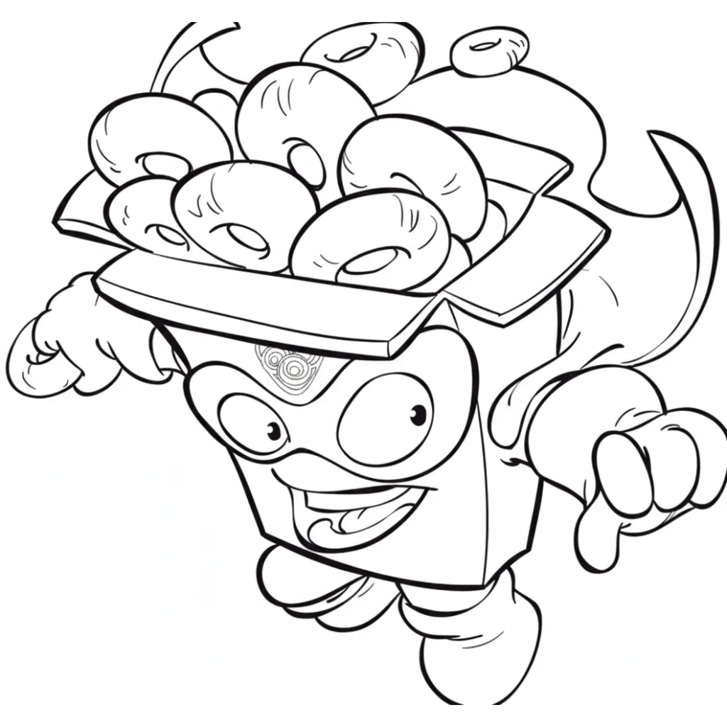 Superzings 14 para colorear para niños para imprimir