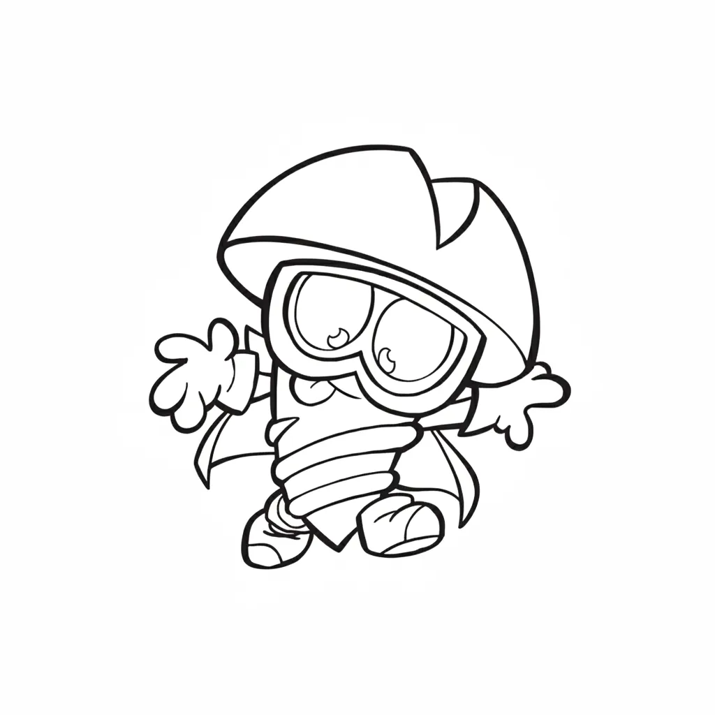 Superzings 17 para colorear para imprimir a4