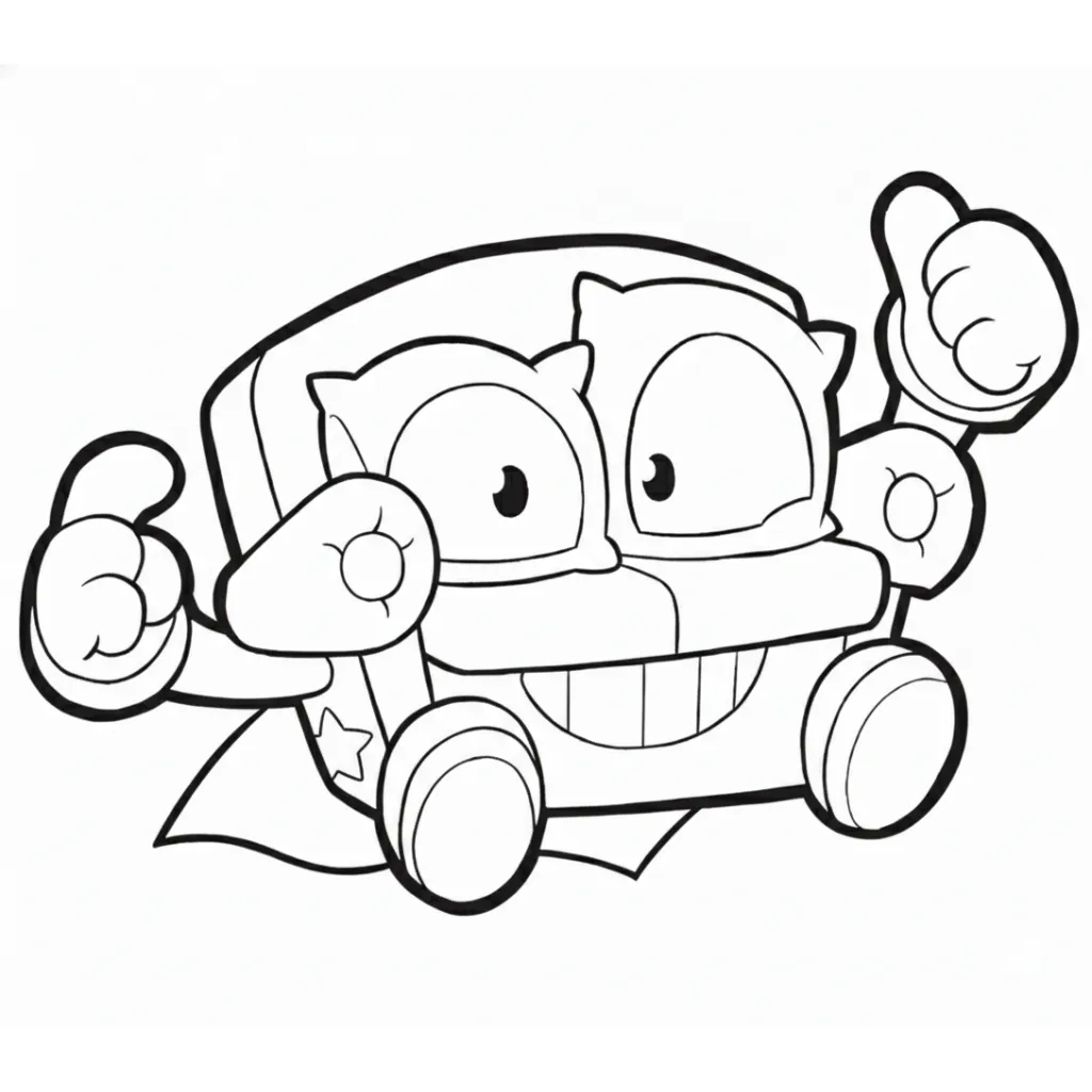 Superzings 18 para colorear en línea para niño