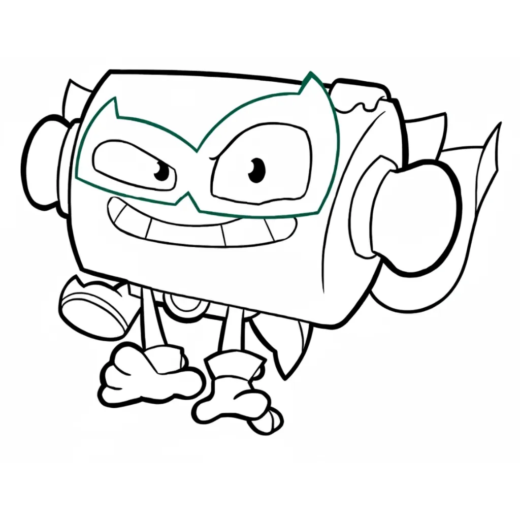 Superzings 19 para colorear para niño de 7 años