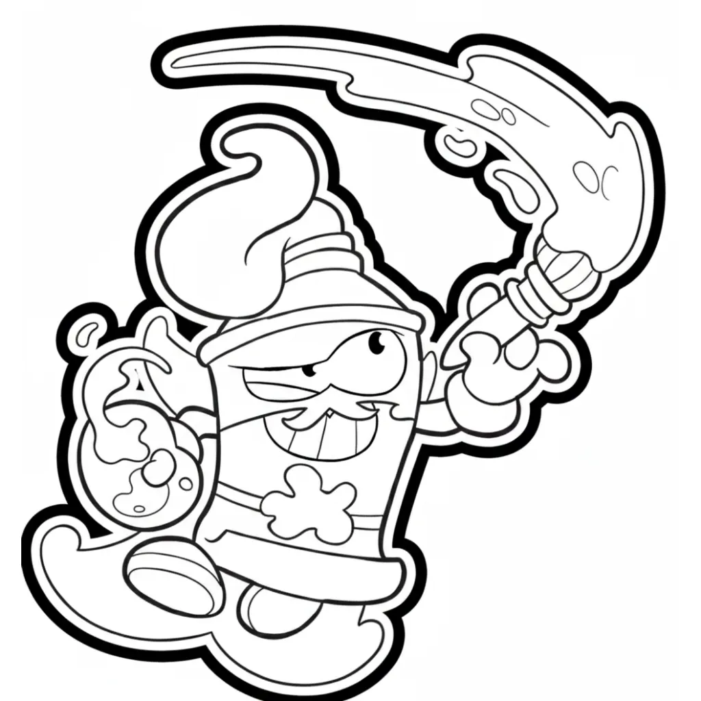 Superzings 20 para colorear para niños para descargar