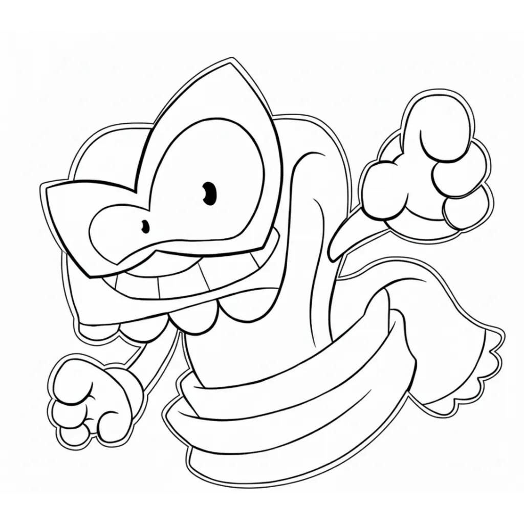 Superzings 21 para colorear para imprimir para niño de 9 años