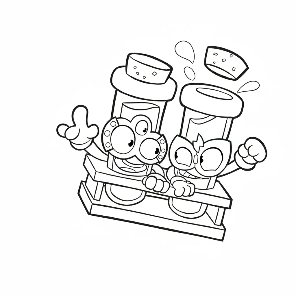 Superzings 23 para colorear para niño de 8 años