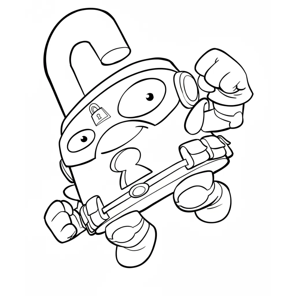 Superzings 5 para colorear para niños para imprimir gratis