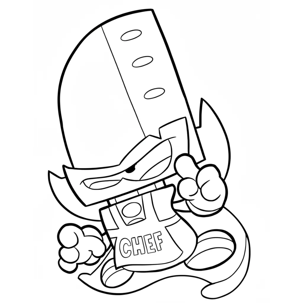 Superzings 7 para colorear para imprimir para niño de 10 años