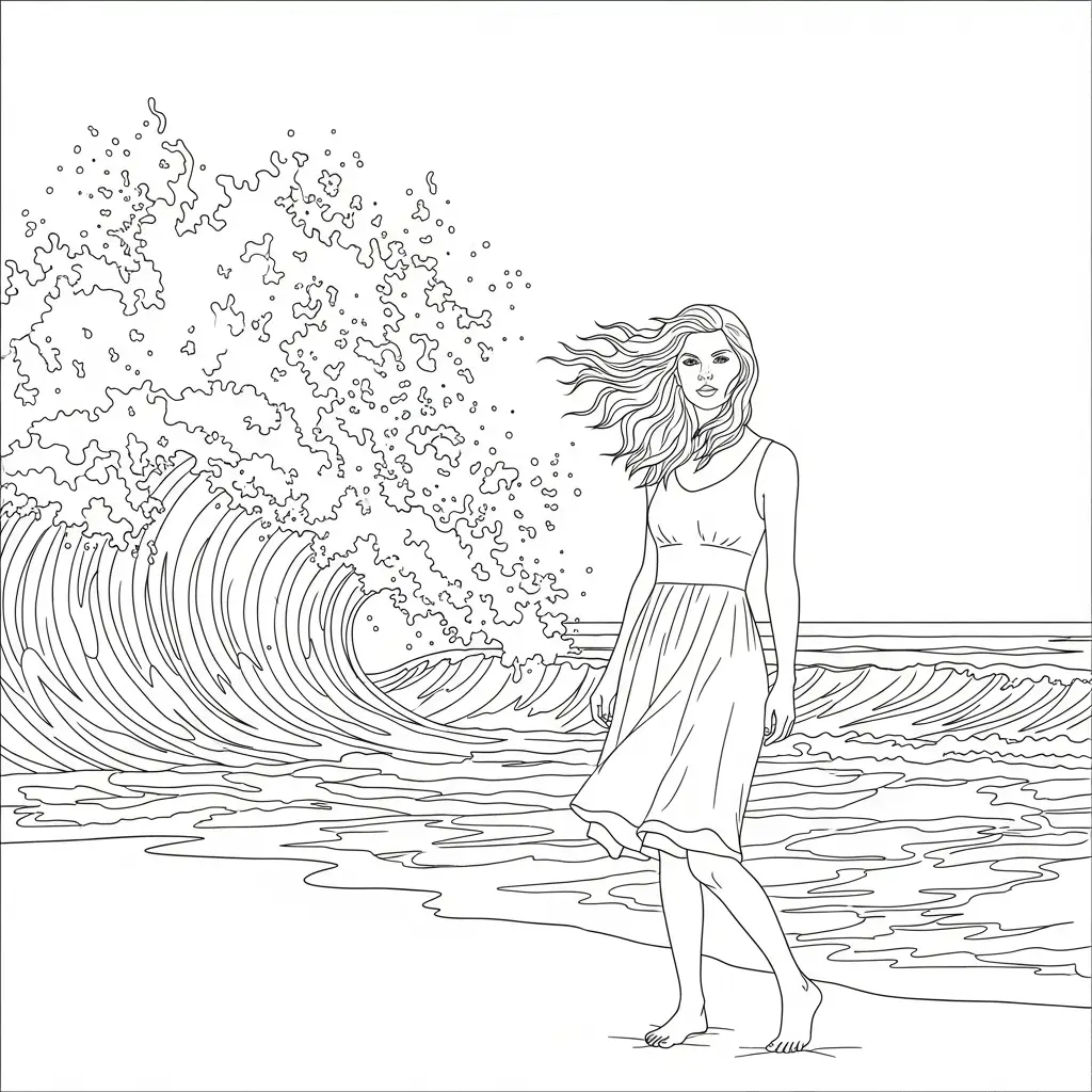 Taylor Swift para colorear para niño de 7 años