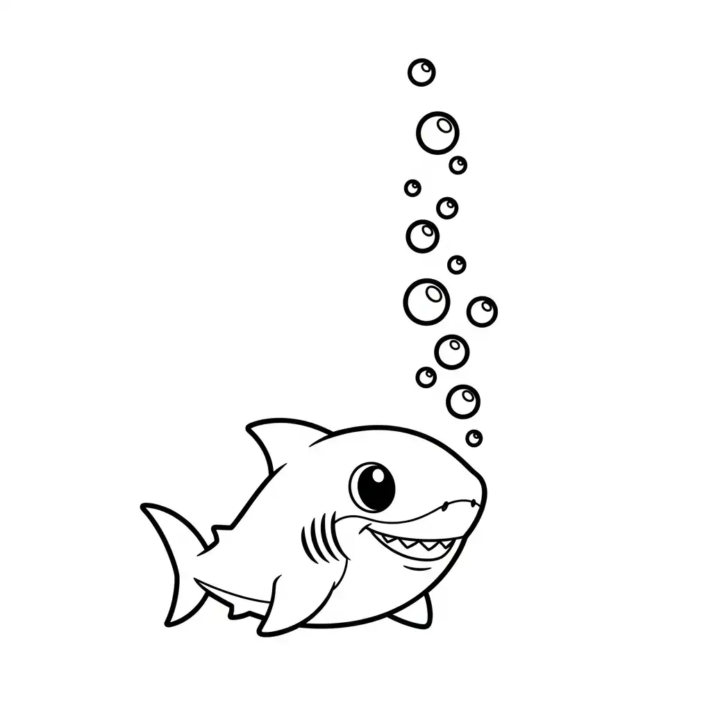 Tiburones para colorear para niño de 8 años