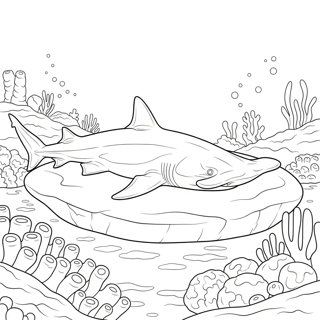 Tiburones para colorear para imprimir gratis pdf