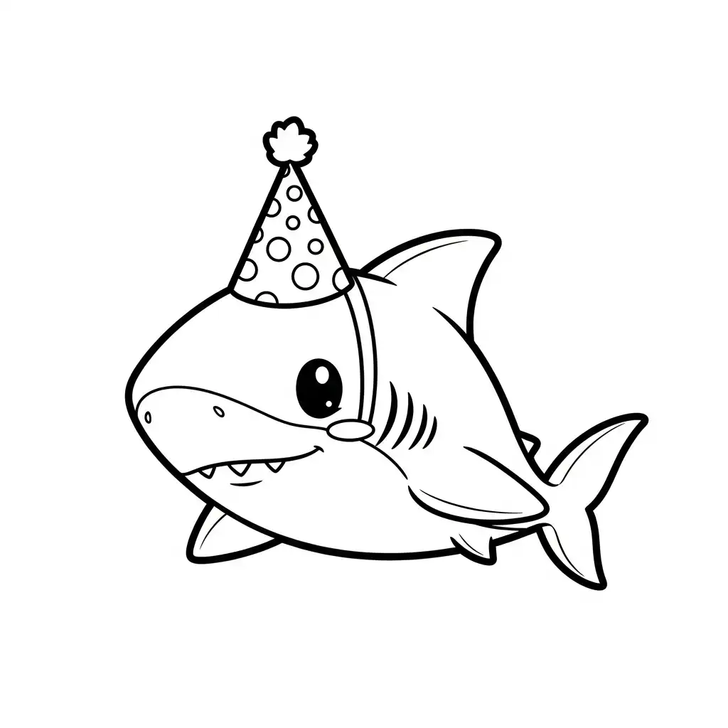 Tiburones para colorear en línea para niño