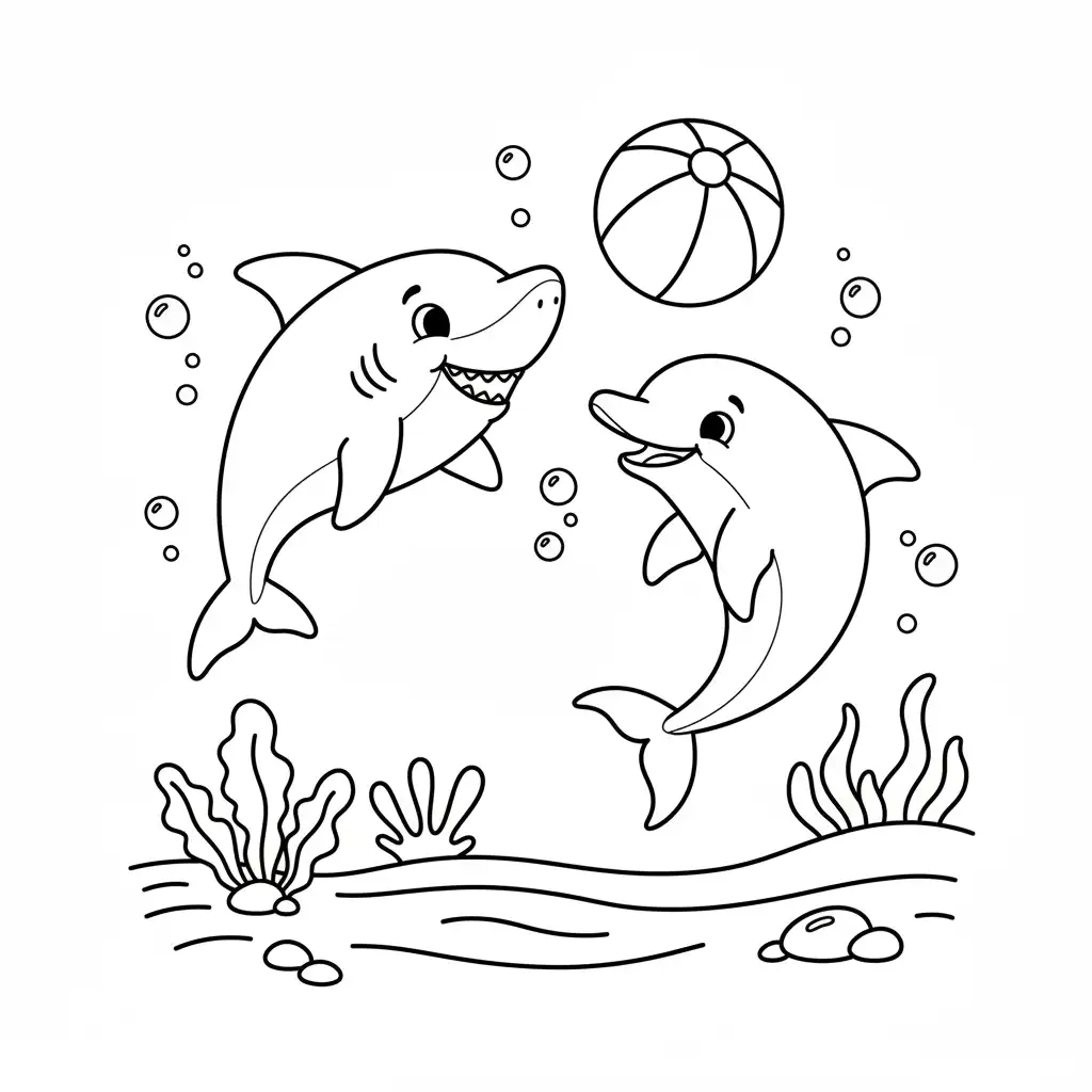 Tiburones para colorear para imprimir 4