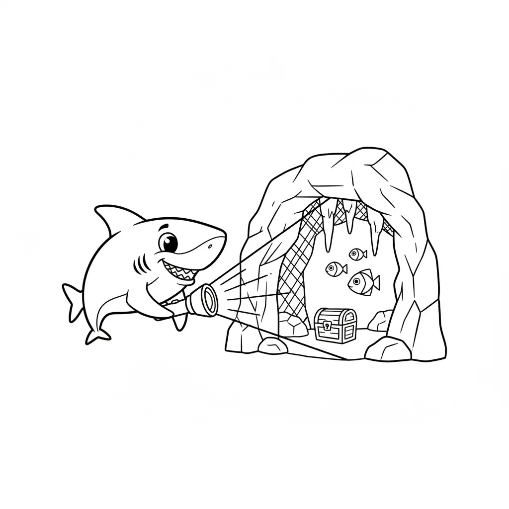 Tiburones para colorear gratis 2