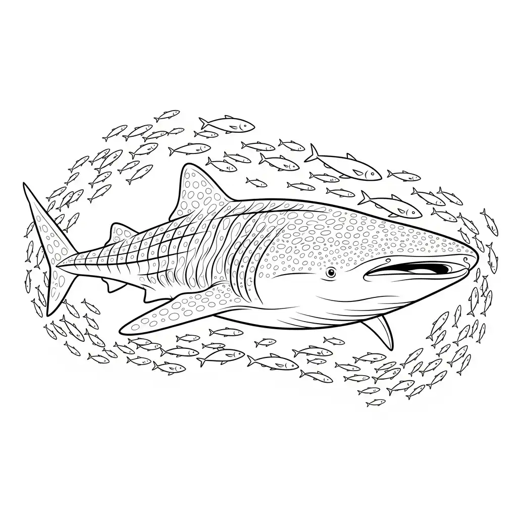 Tiburones para colorear para imprimir pdf