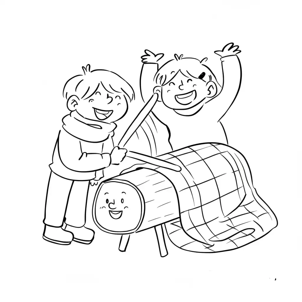 Tió de Nadal para colorear y dibujos