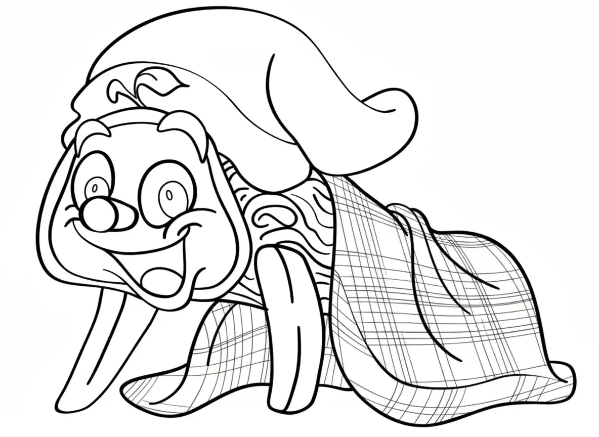 Tió de Nadal para colorear y aprendizaje