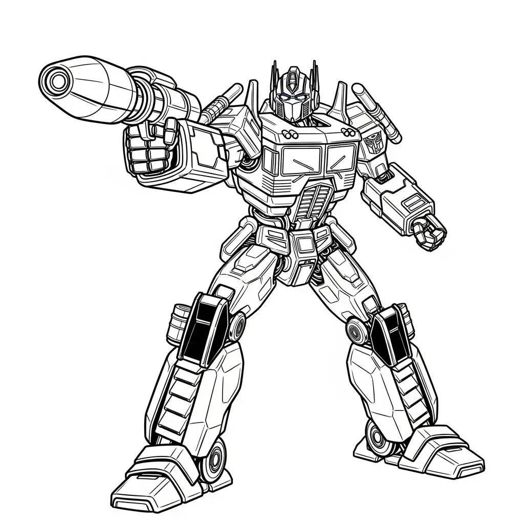 Transformers para colorear para imprimir 1