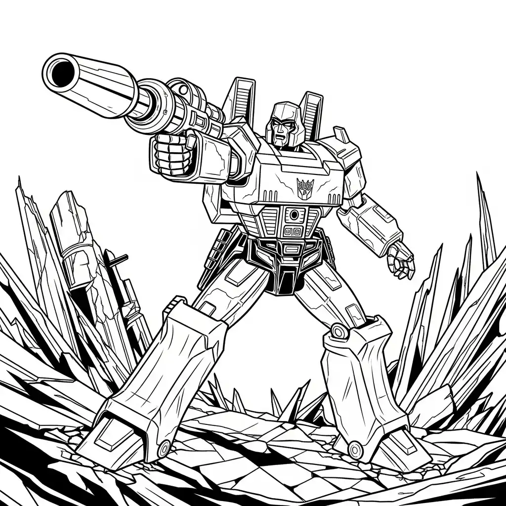 Transformers para colorear para imprimir pdf gratis