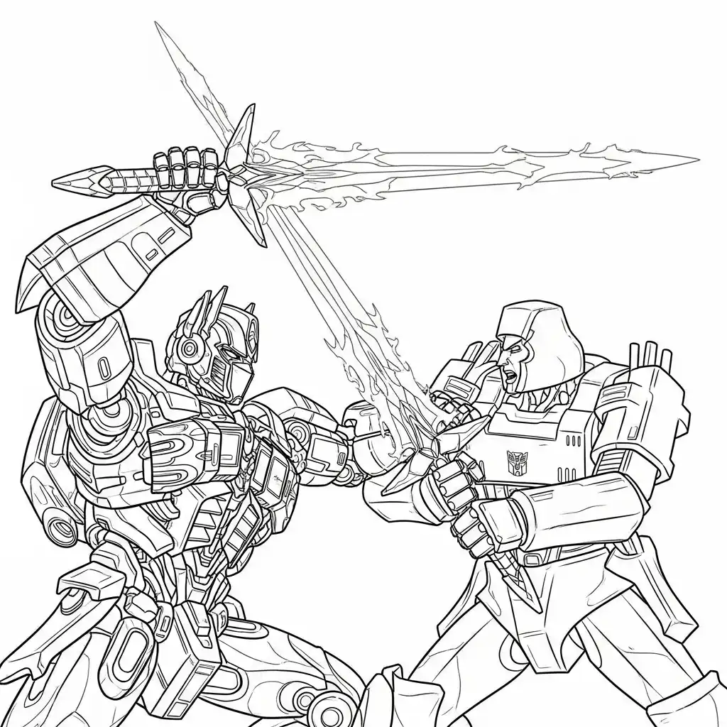 Transformers para colorear para imprimir 2