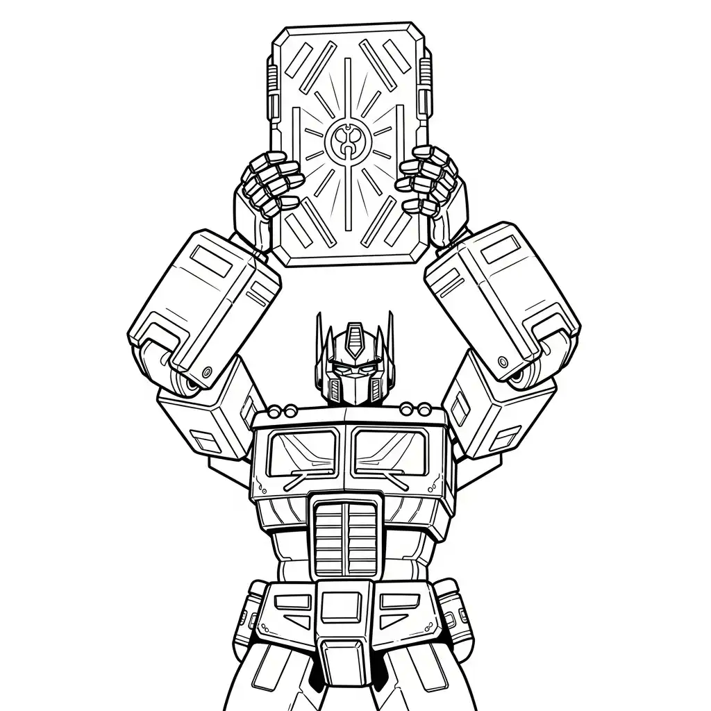 Transformers para colorear y recortar para imprimir gratis