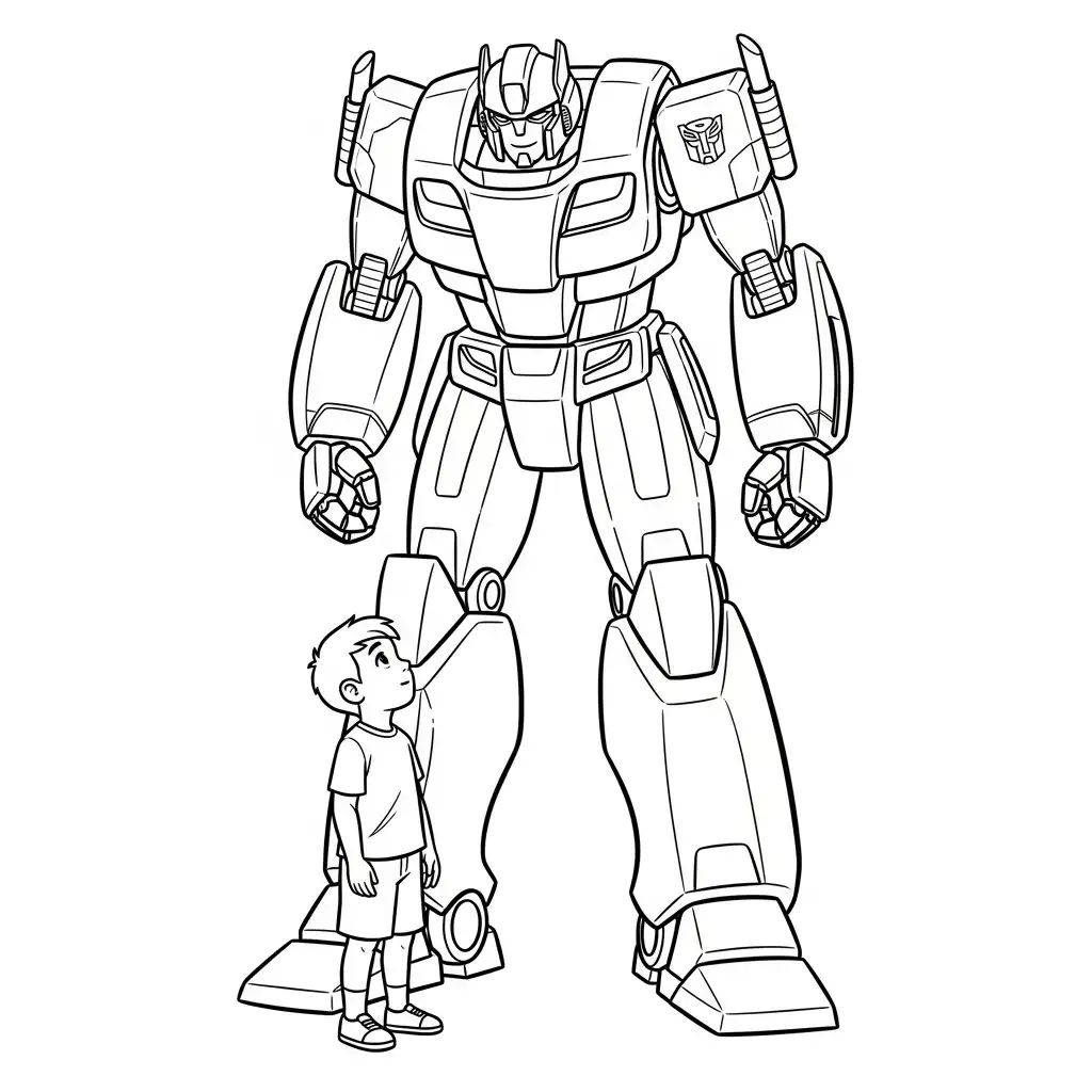 Transformers para colorear para bebé para imprimir