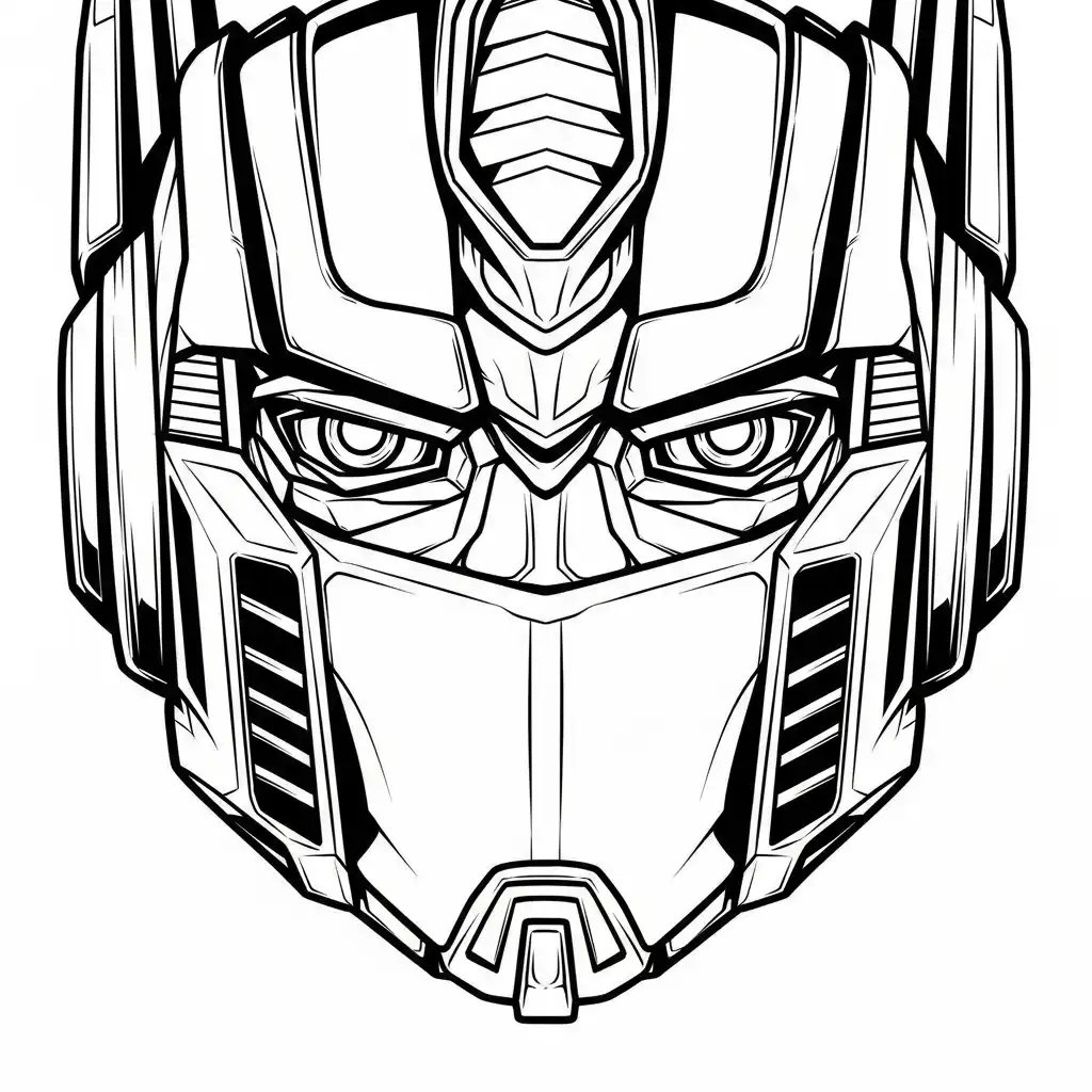 Transformers para colorear para niños para imprimir