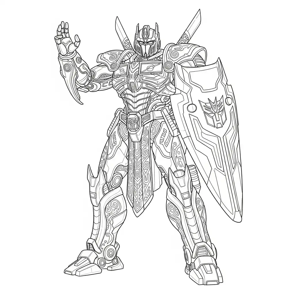 Transformers para colorear gratis en línea