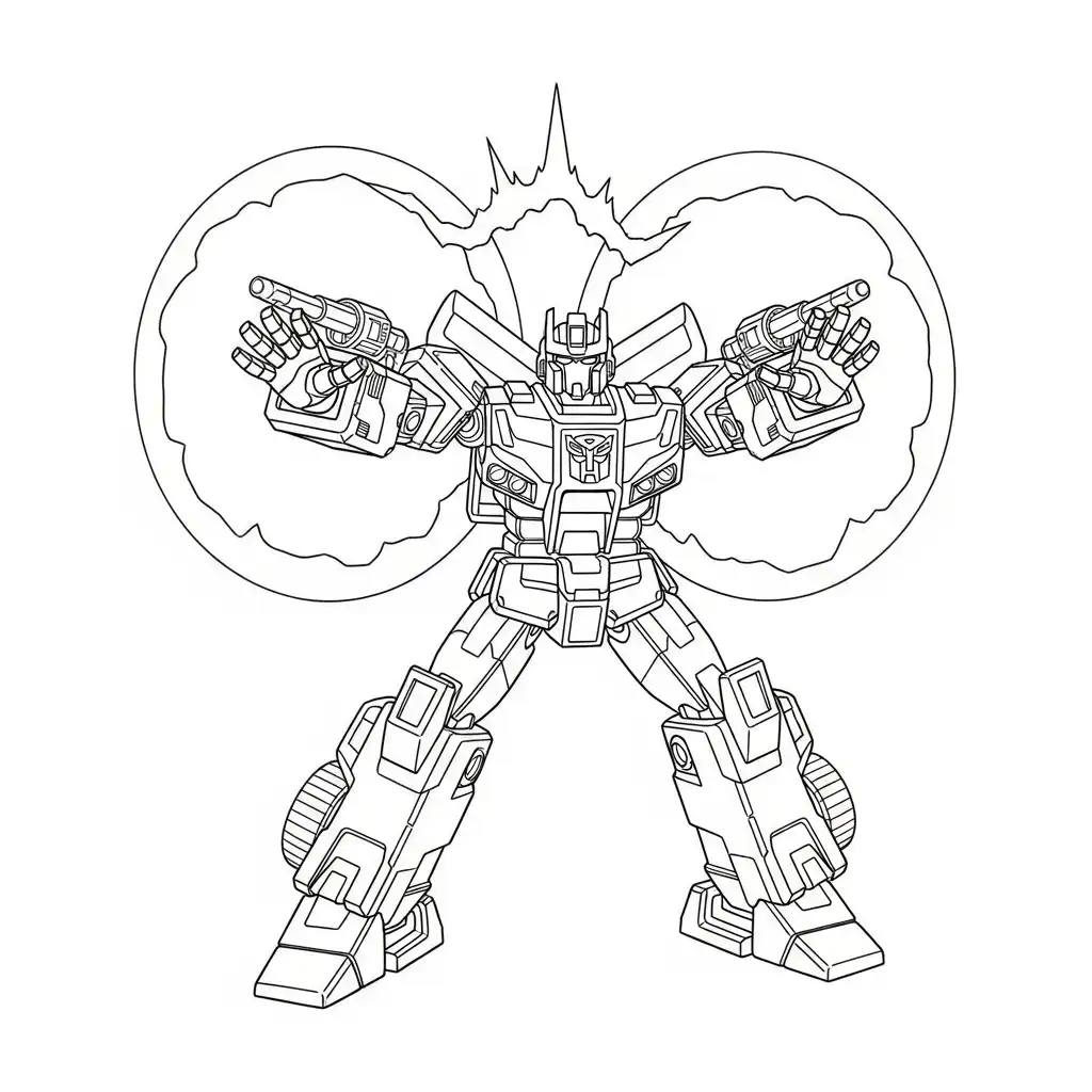 Transformers para colorear y aprendizaje