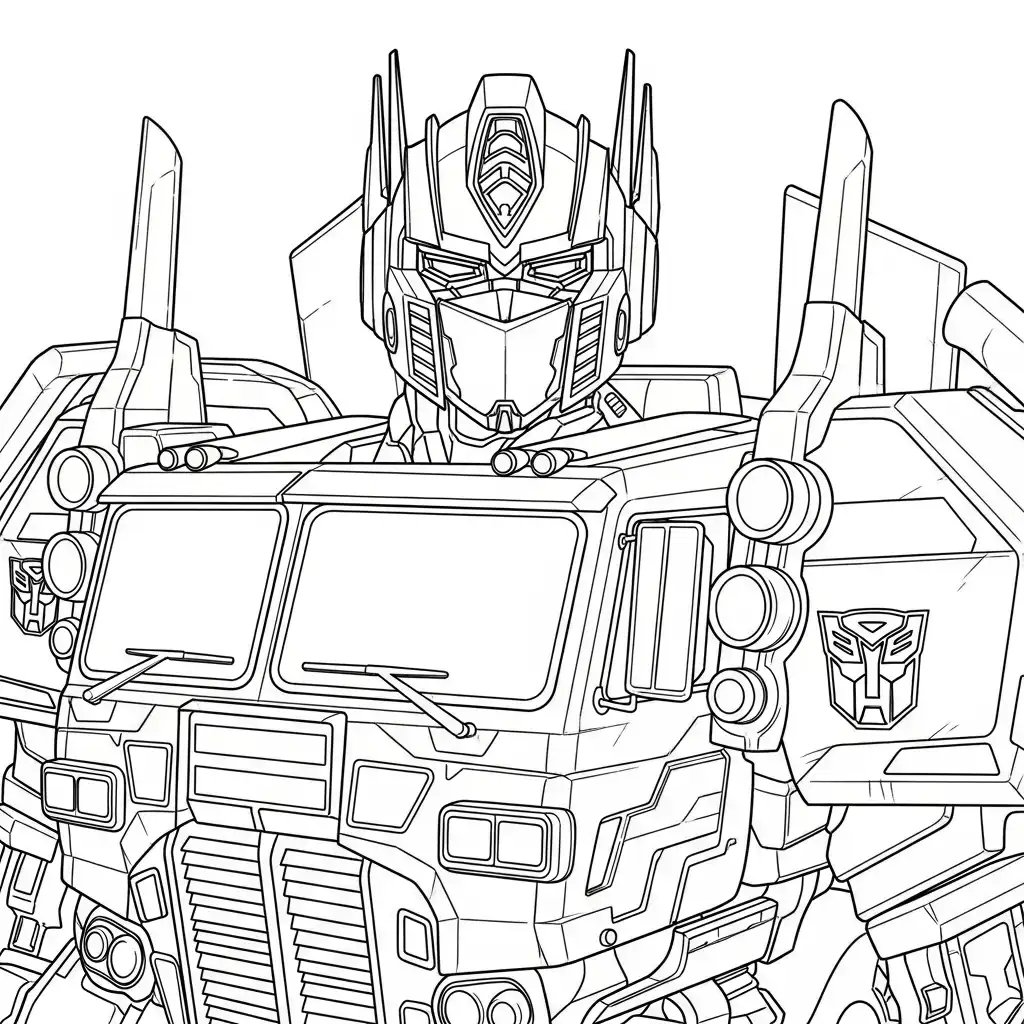 Transformers para colorear gratis para imprimir