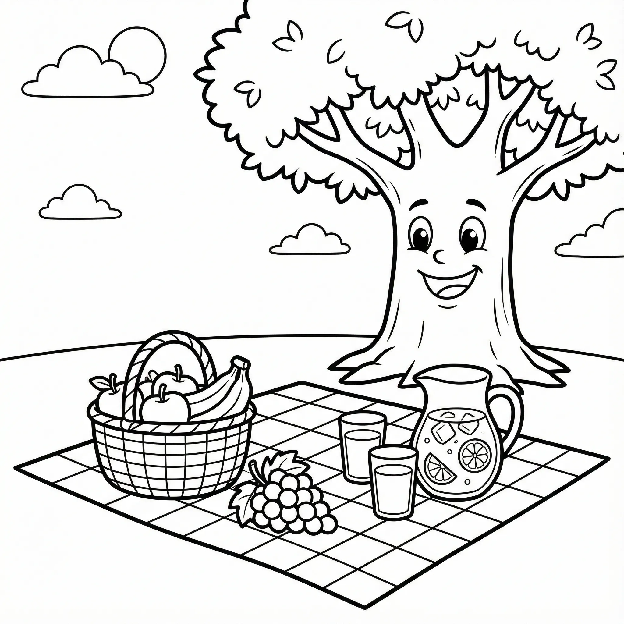 imagen para colorear Verano 10 niño