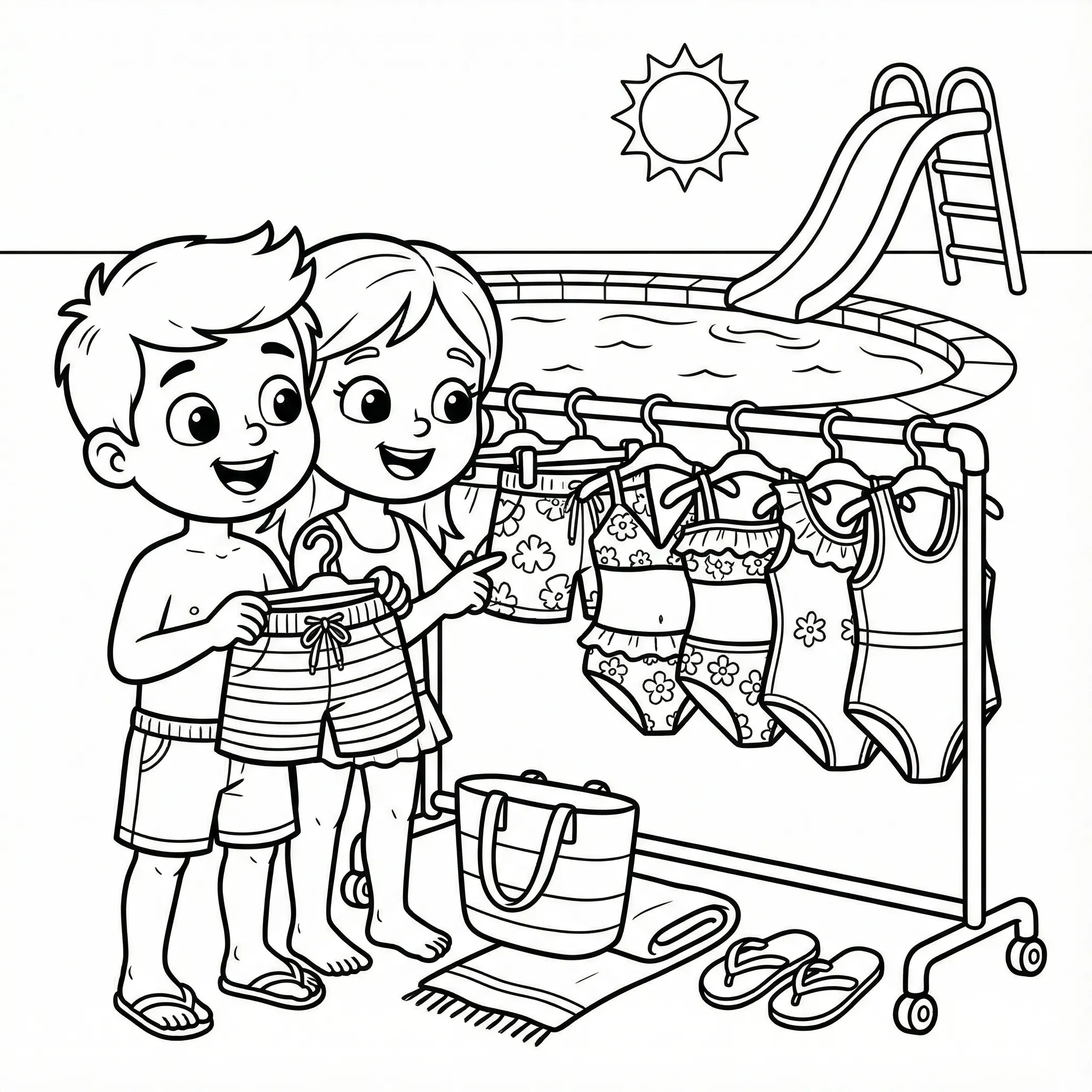 Verano 6 para colorear en línea