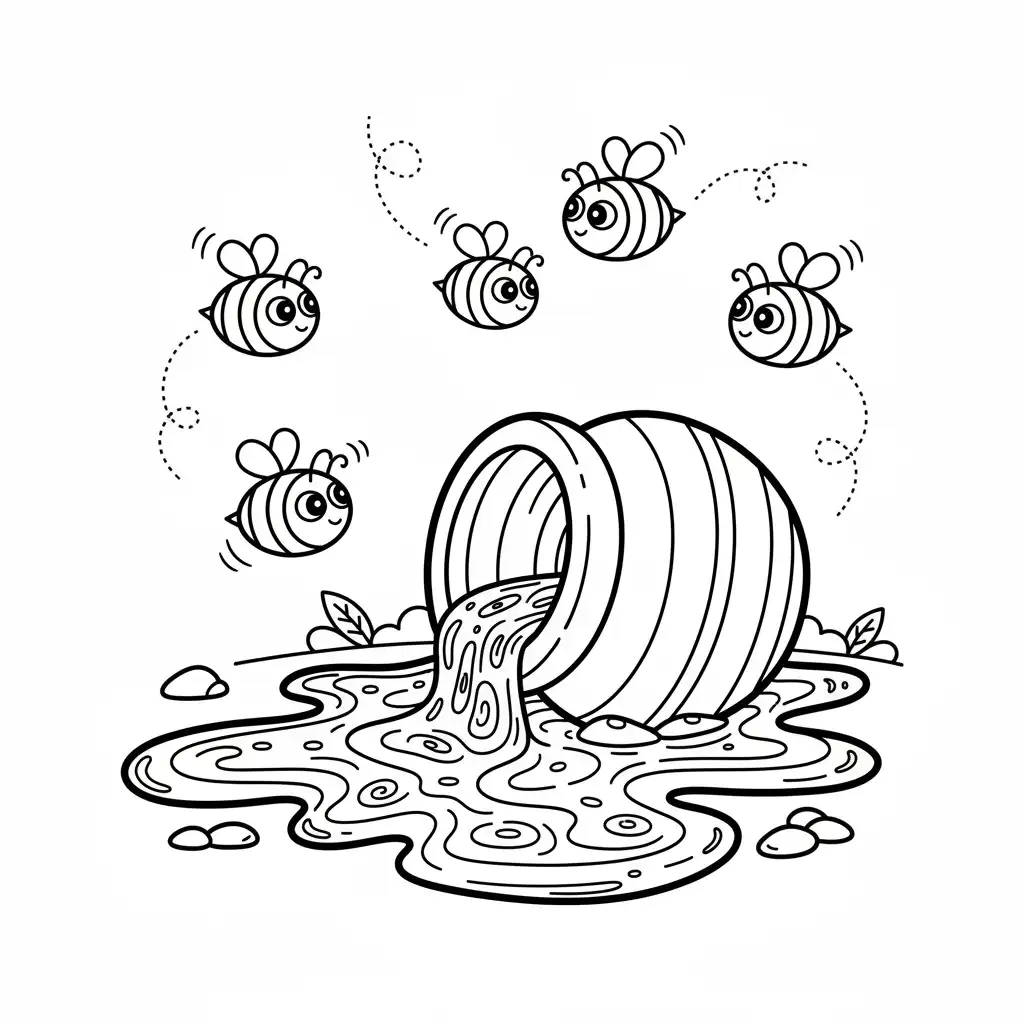 Winnie Pooh para colorear para imprimir pdf gratis