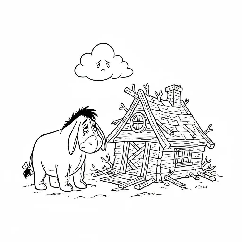 Winnie Pooh para colorear para descargar