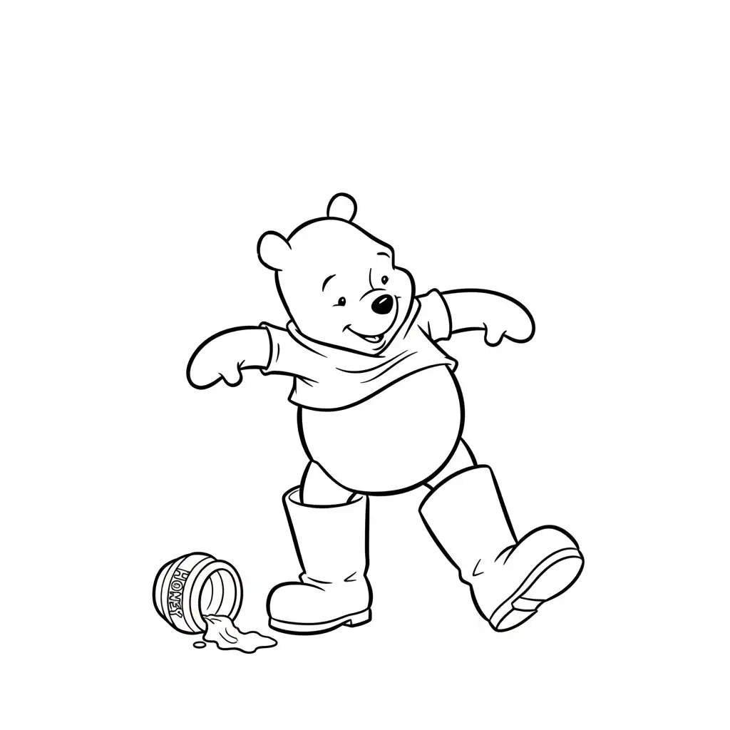 Winnie Pooh para colorear y dibujos