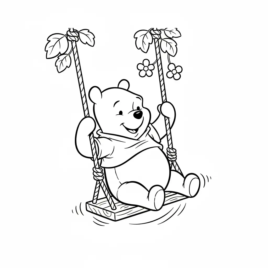 imprimir Winnie Pooh para colorear