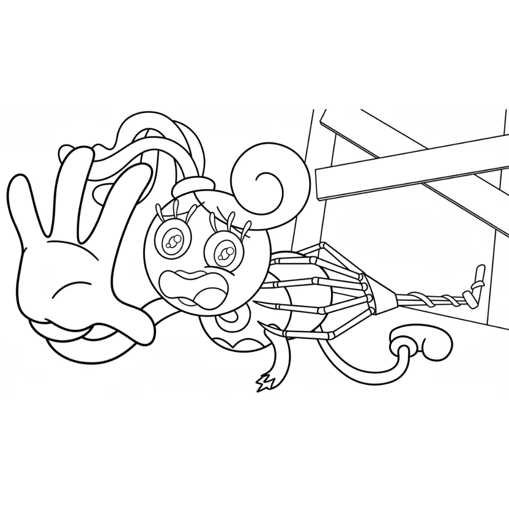 Poppy Playtime 1 para colorear para descargar