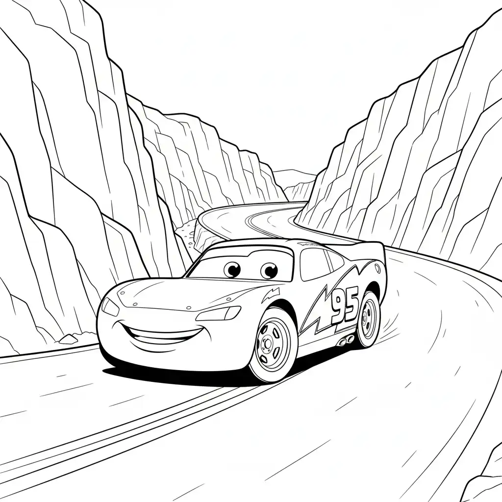 Cars para colorear para imprimir para niño de 12 años