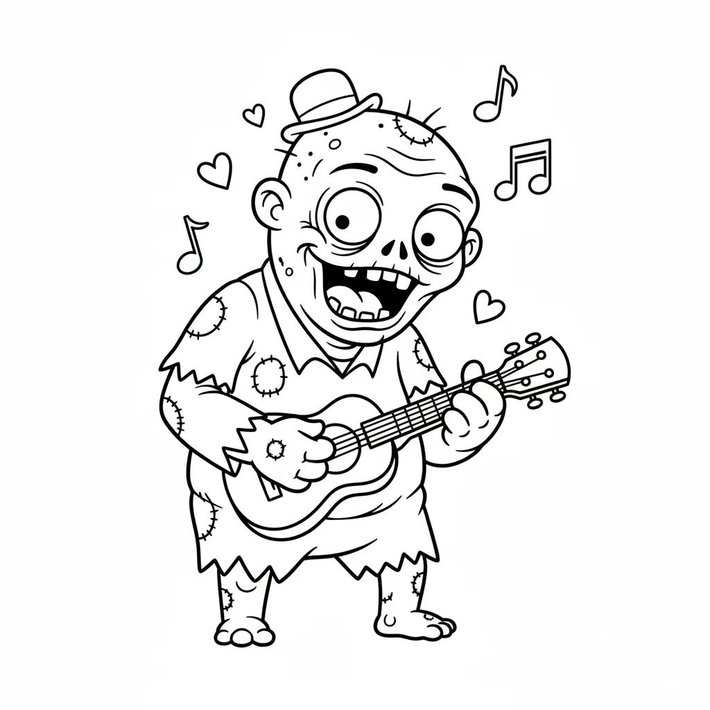 Zombies para colorear en línea