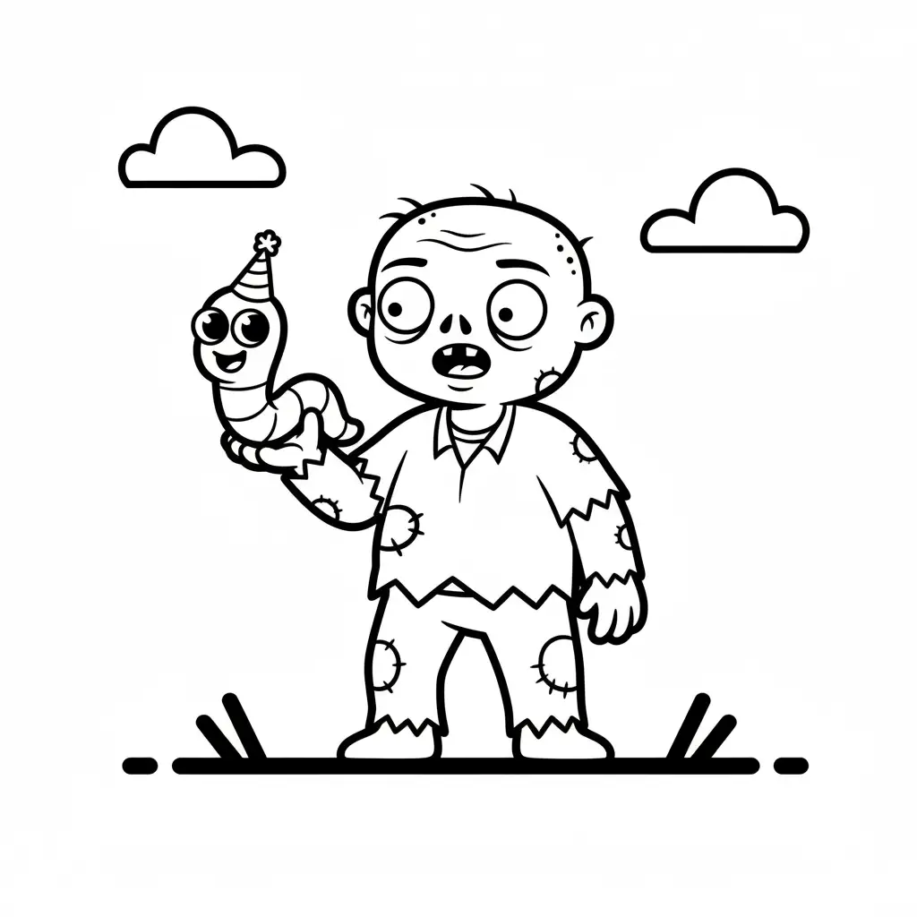 Zombies para colorear en línea 1