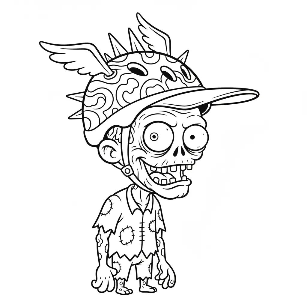 Zombies para colorear gratis para imprimir