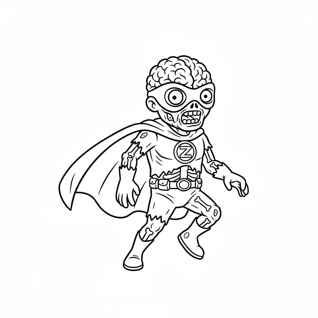Zombies para colorear para niño de para imprimir