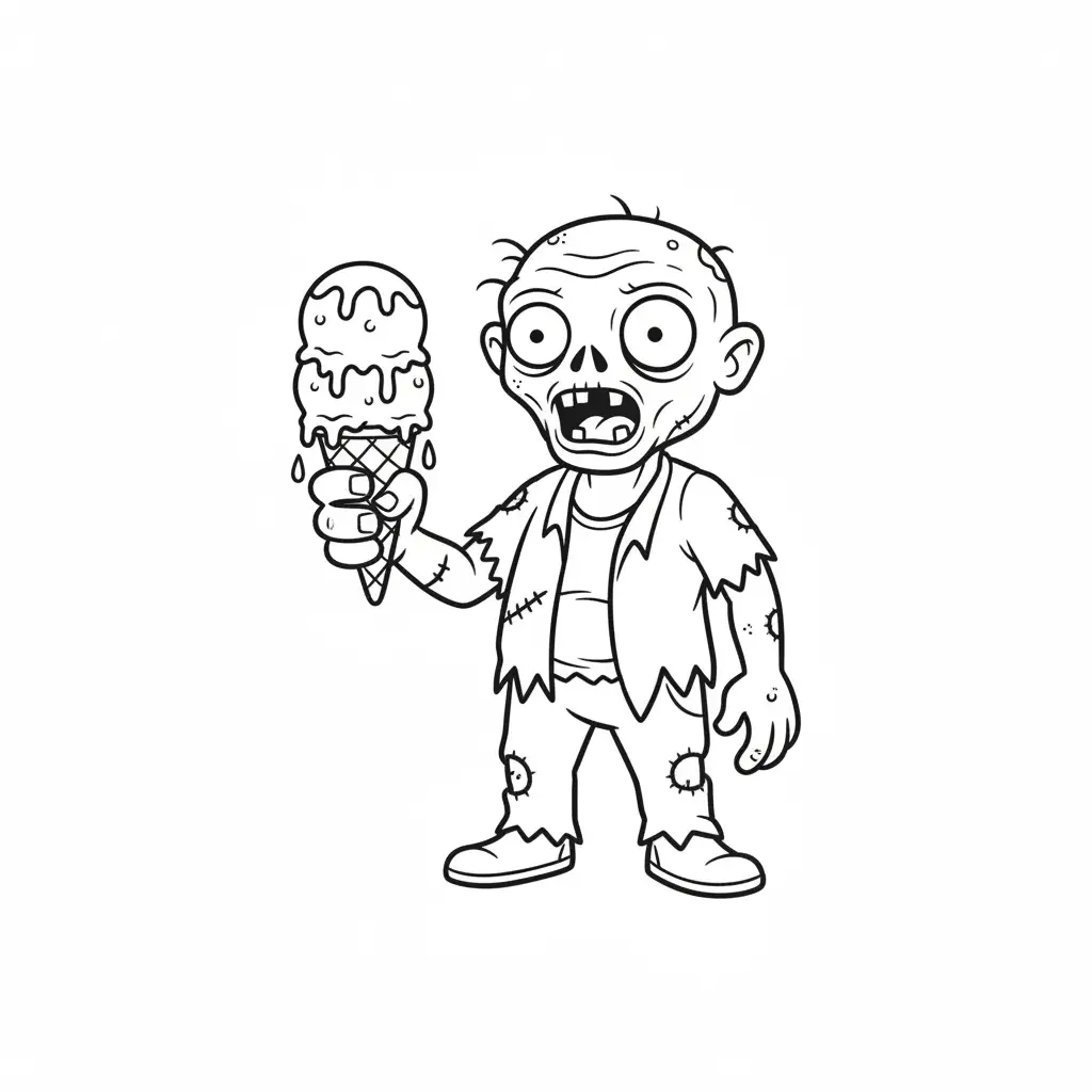 descargar Zombies para colorear gratis