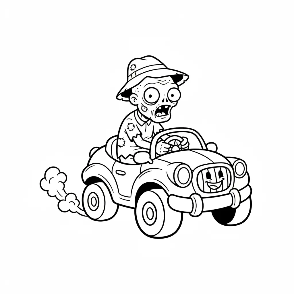 Zombies para colorear en línea gratis