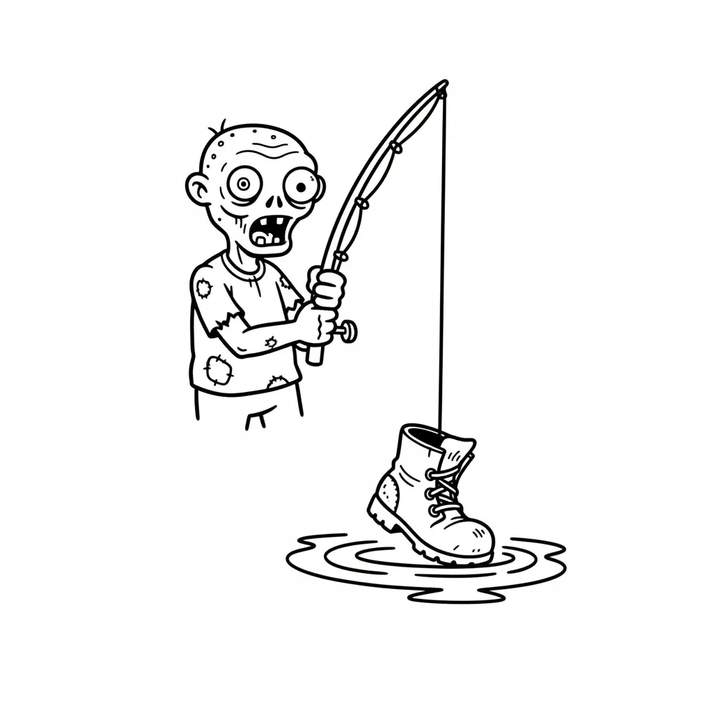 Zombies para colorear para imprimir a4