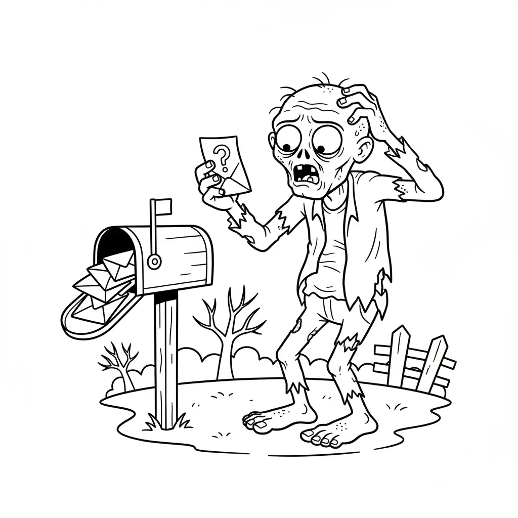 Zombies para colorear para imprimir para niño de 12 años