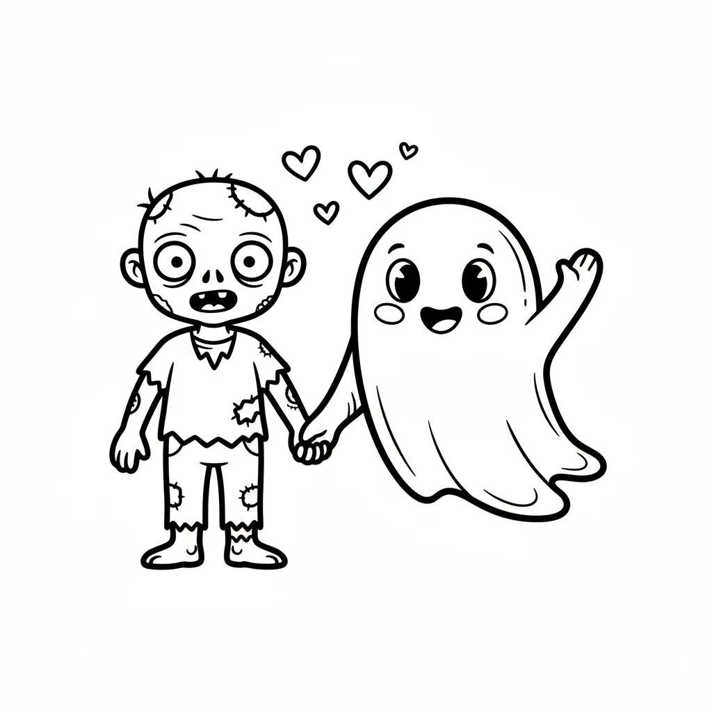 Zombies para colorear en línea 2