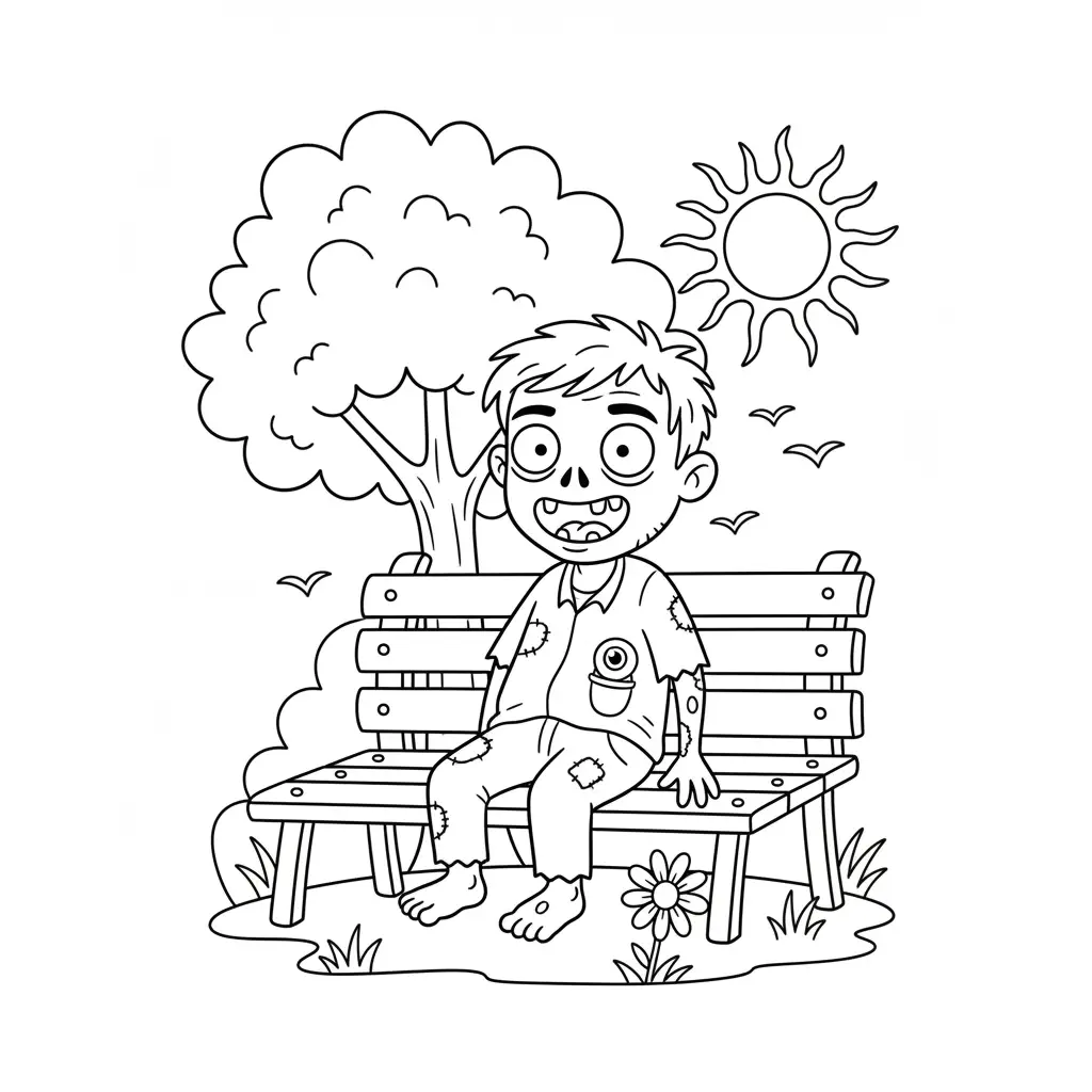 Zombies para colorear gratis en línea