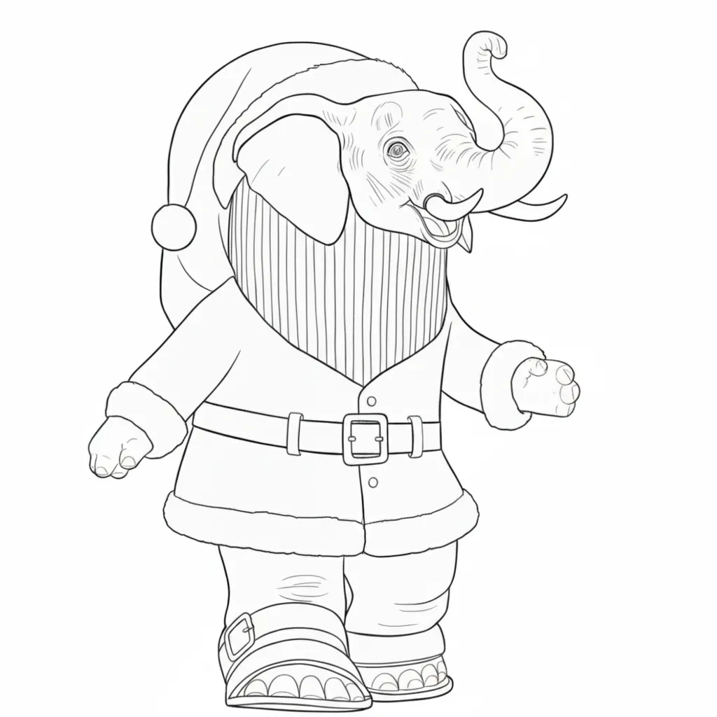 Italian Brainrot de Navidad 16 para colorear para imprimir pdf gratis