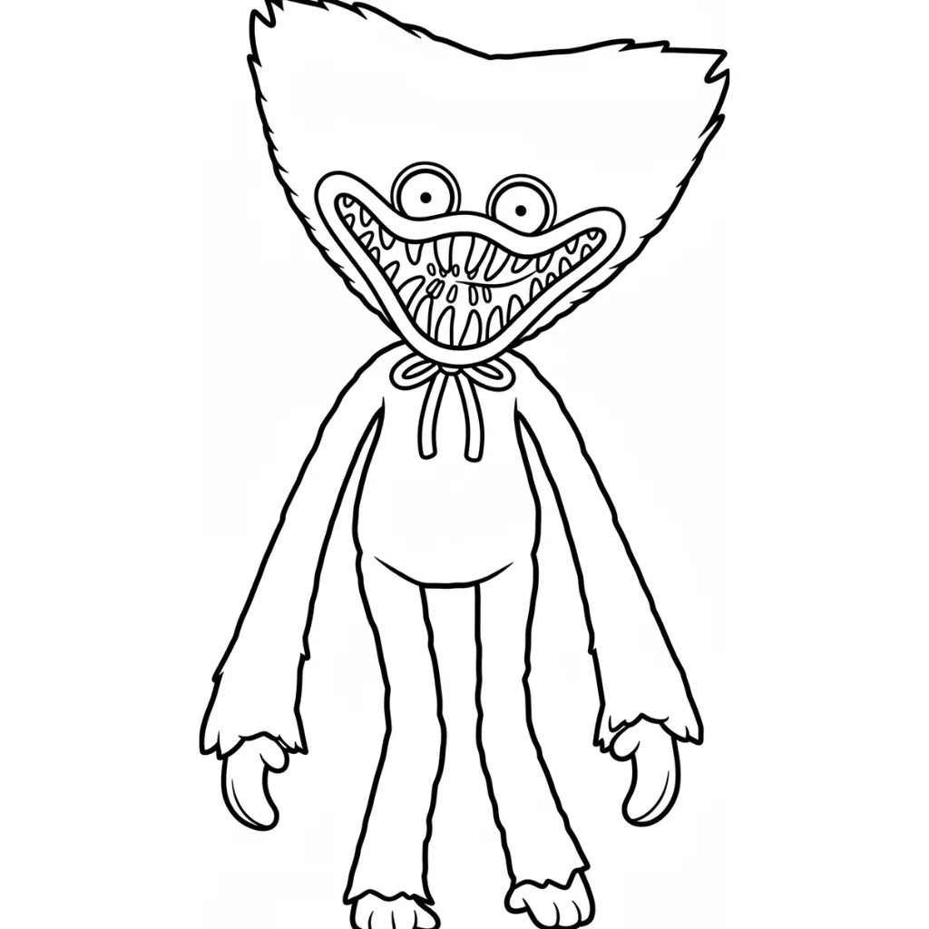 Poppy Playtime 14 para colorear para imprimir gratis